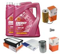 Mahle Controllo Set 10L mannol 5W-30 Energy Combi Metallo per Hyundai IX35
