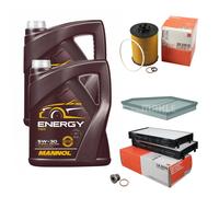 MAHLE Controllo Set 10L MANNOL 5W-30 Energy Per BMW X5 4.8I XDRIVE XDRIVE48I