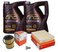 Mahle Controllo Set 10L mannol 5W-40 Estremo per VW Passat Variant 2.3
