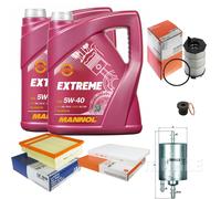 MAHLE Controllo Set 10L MANNOL 5W-40 Extreme Per Audi A4 Avant RS4 Quattro
