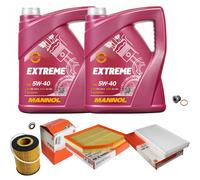 MAHLE Controllo Set 10L MANNOL 5W-40 Extreme Per BMW 6 Serie 645 Ci 545I