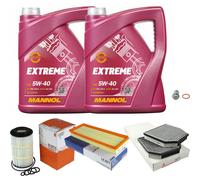 MAHLE Controllo Set 10L MANNOL 5W-40 Extreme Per Mercedes-Benz SL 55