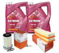 MAHLE Controllo Set 10L MANNOL 5W-40 Extreme Per Mercedes-Benz SLK 280 350