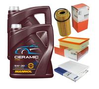 MAHLE Controllo Set 10L MANNOL Ceramic 5W-30 Per Nissan Qashqai +2 I 2.0 dCi