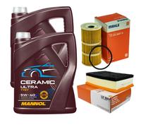 MAHLE Controllo Set 10L MANNOL Ceramic 5W-40 Per Renault Master III Kasten
