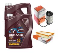 MAHLE Controllo Set 10L MANNOL Ceramic Pro 10W-40 Per Audi Q7 4LB 4.2 FSI