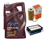 MAHLE Controllo Set 10L MANNOL Ceramic Pro 10W-40 Per Hyundai Tucson TL TLE