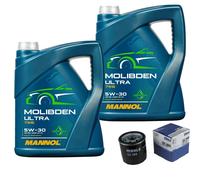 MAHLE Controllo Set 10L MANNOL MOLIBDENO ULTRA 5W-30 Per Lexus IS I 200 300