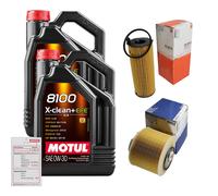 MAHLE Controllo Set 10L MOTUL 8100 X-CLEAN 0W-30 Per Audi A6 Allroad 3.0 TDI
