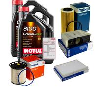 MAHLE Controllo Set 10L MOTUL 8100 X-CLEAN 0W-30 Per VW Touareg 3.0 TDI Audi