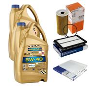 MAHLE Controllo Set 10L RAVENOL 5W-40 Per Hyundai Tucson 2.0 CRDi AWD