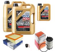 MAHLE Controllo Set 11 L Liqui Moly Leichtlauf 10W-40 Per Audi A4 Avant RS4