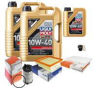 MAHLE Controllo Set 11 L Liqui Moly Leichtlauf 10W-40 Per Audi A4 Avant RS4