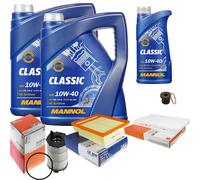 MAHLE Controllo Set 11 L MANNOL Classic 10W-40 Per Audi A4 Avant RS4 Quattro