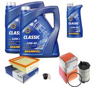 MAHLE Controllo Set 11 L MANNOL Classic 10W-40 Per Audi A4 Avant RS4 Quattro