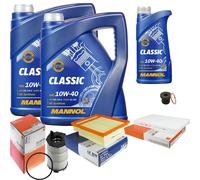 Mahle Controllo Set 11 L mannol Classic 10W-40 per Audi A4 Avant RS4, Quattro