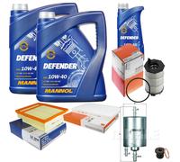 MAHLE Controllo Set 11 L MANNOL Defender 10W-40 Per Audi A4 Avant RS4 Quattro