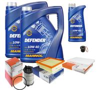 Mahle Controllo Set 11 L mannol Defender 10W-40 per Audi A4 Avant RS4, Quattro