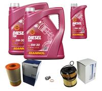 MAHLE Controllo Set 11 L MANNOL Diesel TDI 5W-30 Per Saab 9-5 Kombi 3.0 TiD