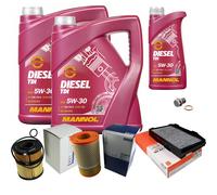 MAHLE Controllo Set 11 L MANNOL Diesel TDI 5W-30 Per Saab 9-5 Kombi 3.0 TiD