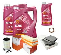Mahle Controllo Set 11 L mannol Elite 5W-40 per Mercedes-Benz 500 350 280