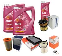 MAHLE Controllo Set 11 L MANNOL Elite 5W-40 Per Saab 9-5 Kombi 3.0 TiD