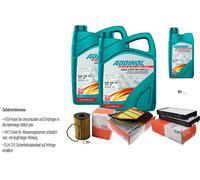 MAHLE Controllo Set 11L ADDINOL GIGA LIGHT MV 5W-30 Per BMW X6 E71 E72