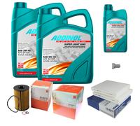 MAHLE Controllo Set 11L ADDINOL SUPER LIGHT 5W-40 Per BMW 7 Serie F01 F02 F03