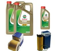 MAHLE Controllo Set 11L CASTROL EDGE 5W-30 C3 Per Audi A6 Allroad 2.7 TDI