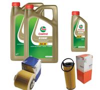 MAHLE Controllo Set 11L CASTROL EDGE 5W-30 C3 Per Audi A6 Allroad 2.7 TDI