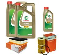 MAHLE Controllo Set 11L CASTROL EDGE 5W-30 C3 Per Opel Movano B Furgone 2.3