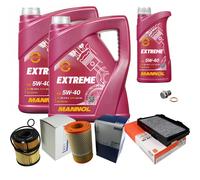 Mahle Controllo Set 11L mannol 5W-40 Estremo per Saab 9-5 Familiare 3.0 Tid