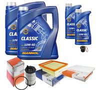 MAHLE Controllo Set 12 L MANNOL Classic 10W-40 Per Audi A4 Avant RS4 Quattro