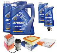 Mahle Controllo Set 12 L mannol Defender 10W-40 per Audi A4 Avant RS4, Quattro