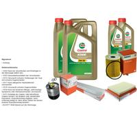 Mahle Controllo Set 12L castrol edge 5W-30 C3 per Jeep Commander 3.0