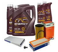 MAHLE Controllo Set 12L MANNOL 5W-30 Energy Per Land Rover Range 4.4 D 4x4