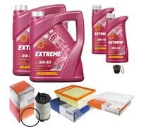 Mahle Controllo Set 12L mannol 5W-40 Estremo per Audi A4 Avant RS4 Quattro