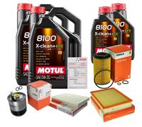 Mahle Controllo Set 12L Motul 8100 x-Pulire 0W-30 per Di