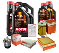 Mahle Controllo Set 12L Motul 8100 x-Pulire 0W-30 per Mercedes-Benz