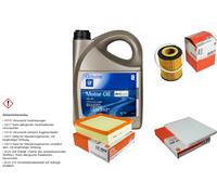 Mahle Controllo Set 5 L GM olio motore dexos2 5W-30 per Opel Corsa Doppie 1.2