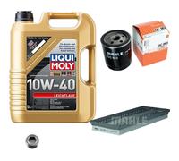 MAHLE Controllo Set 5 L Liqui Moly 10W-40 Per Fiat Punto Cabriolet 85 16V