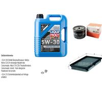 MAHLE Controllo Set 5 L LIQUI MOLY 5W-30 Per Nissan Qashqai +2 I 1.5 dCi