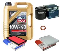 Mahle Controllo Set 5 L Liqui Moly Basso Attrito 10W-40 per Nissan Tino Dennis