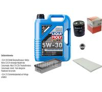 Mahle Controllo Set 5 L Liqui Moly da Molto Tempo 5W-30 per Fiat Tipo 1.4 Ad.es.