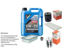 Mahle Controllo Set 5 L Liqui Moly da Molto Tempo 5W-30 per Fiat Tipo 1.6 Ad.es.