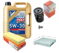Mahle Controllo Set 5 L Liqui Moly Longlife III 5W-30 per VW Golf II 1.6 Doppie