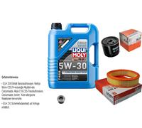 MAHLE Controllo Set 5 L Liqui Moly Longtime 5W-30 Per Fiat Punto 1.2 60