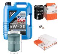 MAHLE Controllo Set 5 L Liqui Moly Longtime 5W-30 Per Honda CR-V II 2.0