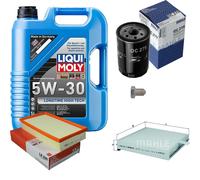 MAHLE Controllo Set 5 L Liqui Moly Longtime 5W-30 Per VW Golf II 1.8 GTI G60