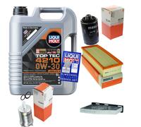 MAHLE Controllo Set 5 L Liqui Moly Top Tec 4210 0W-30 Per Audi A3 Sportback